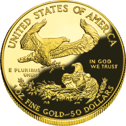 Zlatá mince - American Gold Eagle - Reverse