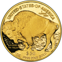 Zlatá mince - American Buffalo - Reverse